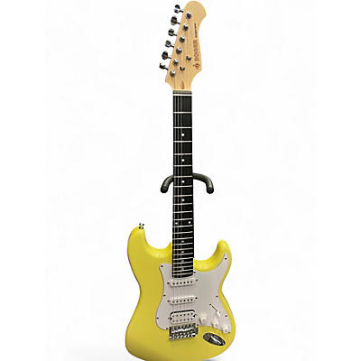 Used Donner Designer Series Yellow Solid Body Electric Guitar