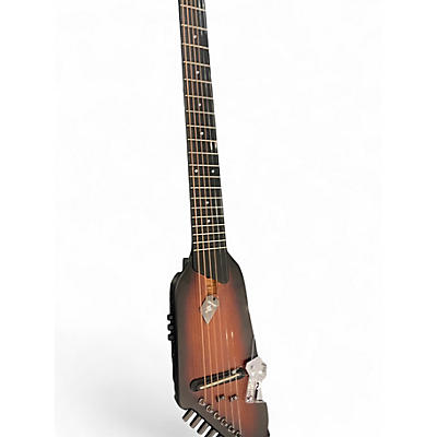 Used Donner HUSH 1 2 Color Sunburst Acoustic Electric Guitar