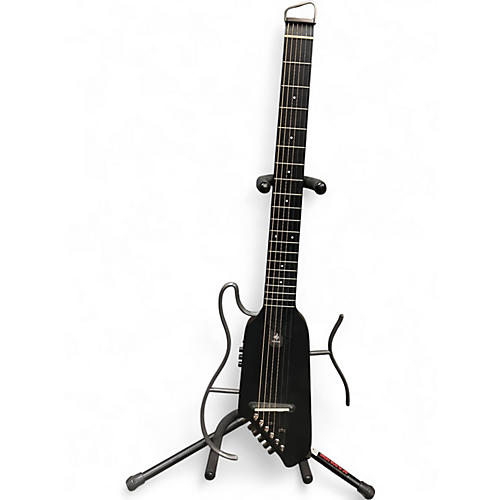 Used Donner HUSH-1 Black Acoustic Electric Guitar Black