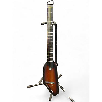 Used Donner Hush 1 Silent Guitar 2 Color Sunburst Acoustic Electric Guitar