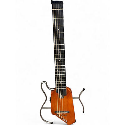 Used Donner Hush I Silent Guitar natural Electric Guitar