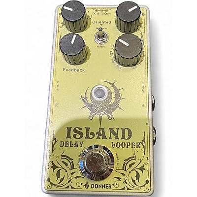 Used Donner ISLAND DELAY & LOOPER Effect Pedal