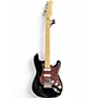 Used Donner S-Style Black Solid Body Electric Guitar Black