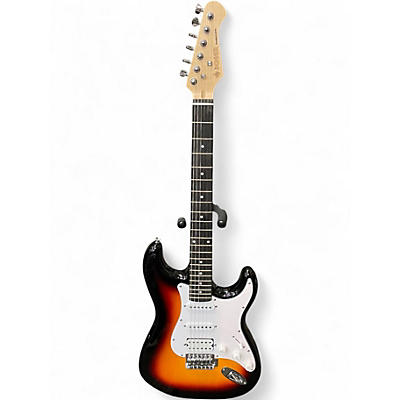 Used Donner S Style Standard Series Sunburst Solid Body Electric Guitar