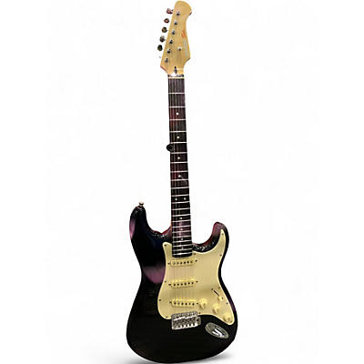 Used Donner SEEKER Black Solid Body Electric Guitar
