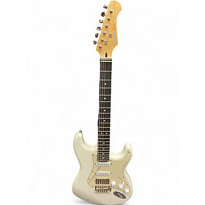 Used Donner SEEKER White Solid Body Electric Guitar