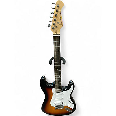Used Donner STANDARD 2 Tone Sunburst Solid Body Electric Guitar