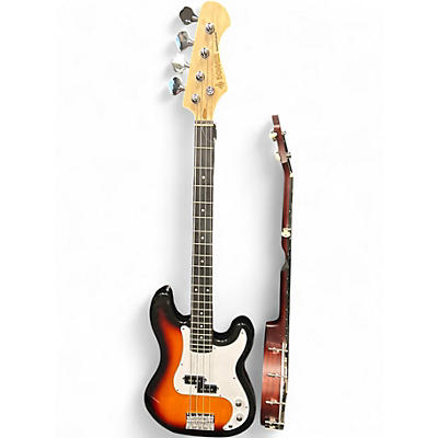 Used Donner STANDARD SERIES BASS 2 Color Sunburst Electric Bass Guitar