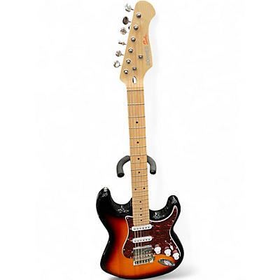 Used Donner Seeker 2 Tone Sunburst Solid Body Electric Guitar