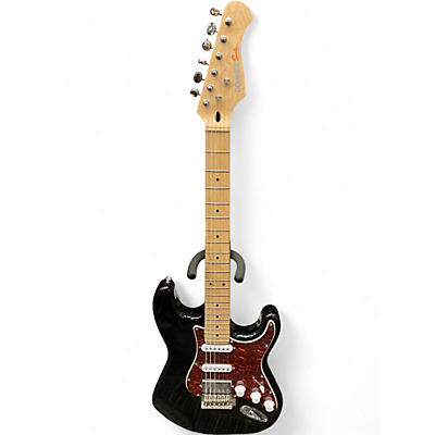 Used Donner Seeker Black Solid Body Electric Guitar