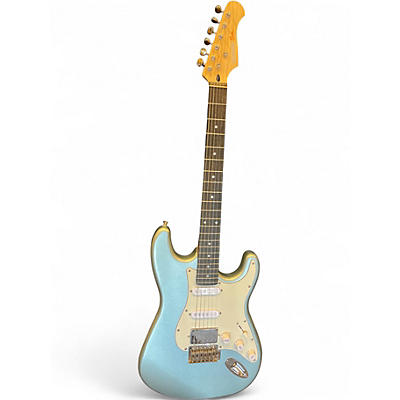 Used Donner Seeker Blue Solid Body Electric Guitar