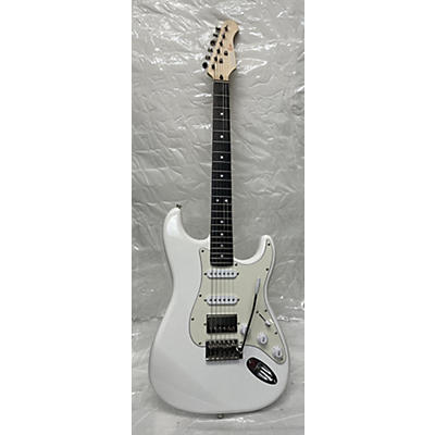 Donner Used Donner Seeker Series Double Cut White Solid Body Electric Guitar