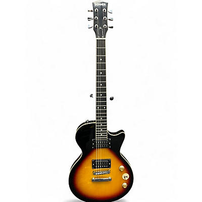 Used Donner Single Cut 2 Color Sunburst Solid Body Electric Guitar
