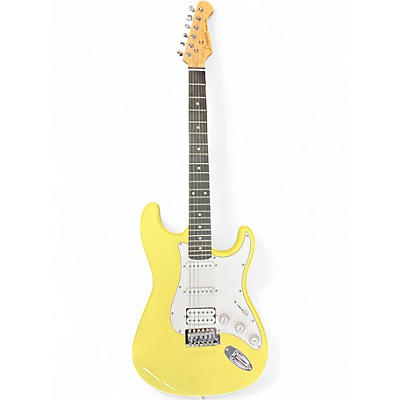 Used Donner Standard Series Eggshell Solid Body Electric Guitar