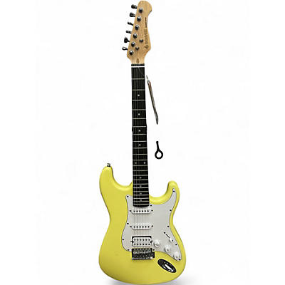 Used Donner Standard Series  Olympic White Solid Body Electric Guitar