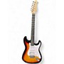 Used Donner Standard Series Strat Style 2 Color Sunburst Solid Body Electric Guitar 2 Color Sunburst