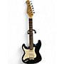 Used Donner Standard Series Stratocaster Copy Left Handed Black Solid Body Electric Guitar Black