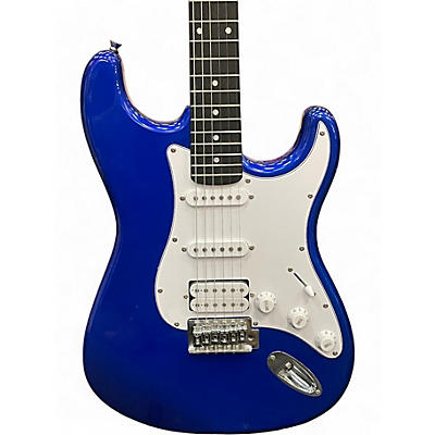 Used Donner Standard Series Stratocaster Electric Blue Solid Body Electric Guitar