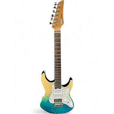 Used Donner Versasonic Aqua Fade Solid Body Electric Guitar