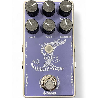 Used Donner White Tape Effect Pedal