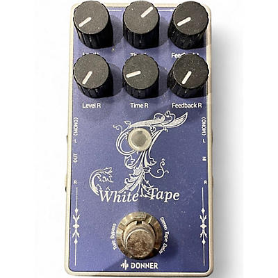 Used Donner White Tape Effect Pedal