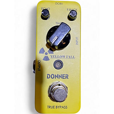 Used Donner Yellow Fall Bypass Effect Pedal