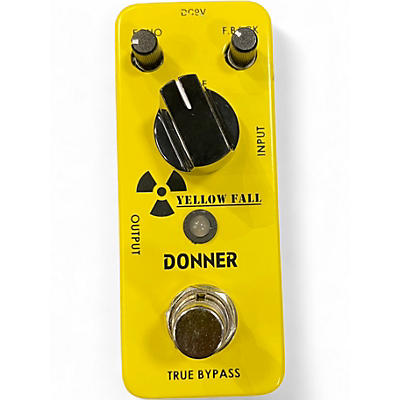 Used Donner Yellow Fall Delay Effect Pedal