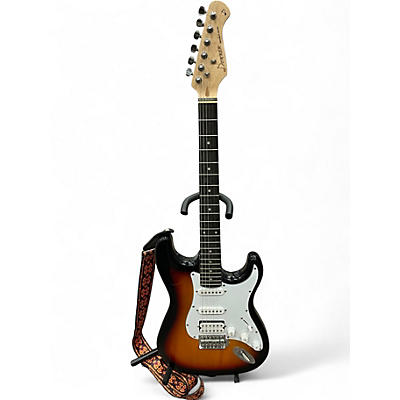 Used Donner standard Tobacco Sunburst Solid Body Electric Guitar