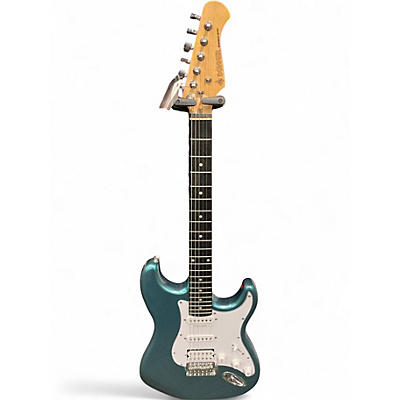 Used Donner standard series blue Solid Body Electric Guitar