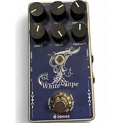 Used Donner white tape Effect Pedal