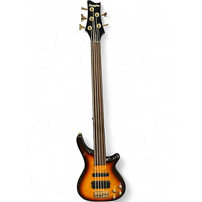 Used Douglas 5 STRING FRETLESS 3 Color Sunburst Electric Bass Guitar