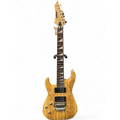 Used Douglas 7 STRING LEFTY NATURAL QUILTED ASH Solid Body Electric Guitar