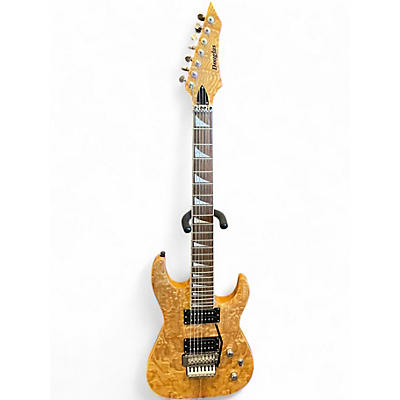 Used Douglas 7 String burl top Natural Solid Body Electric Guitar