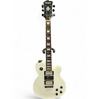 Used Douglas LP STYLE WHITE Solid Body Electric Guitar