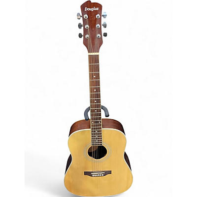 Used Douglas signus Natural Acoustic Guitar