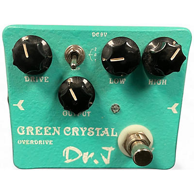 Used Dr. J Pedals D-50 Green Crystal Overdrive Effect Pedal