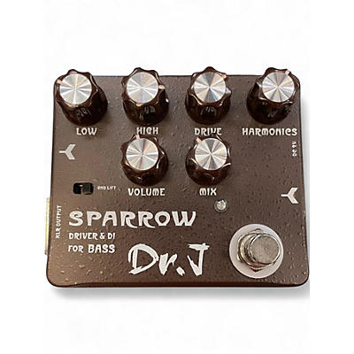 Used Dr. J Pedals D-53 Sparrow Driver & DI Bass Effect Pedal