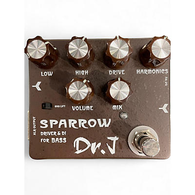 Used Dr. J Pedals D-53 Sparrow Driver & DI Bass Effect Pedal