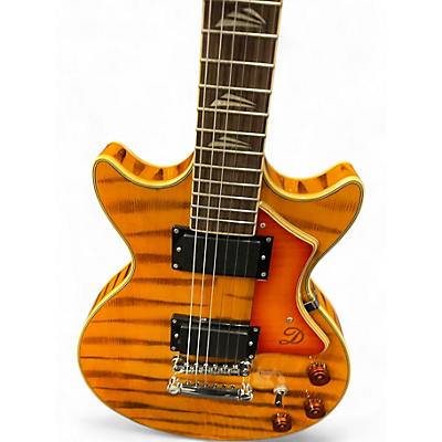 Used Dreambow DE703 Orange Hollow Body Electric Guitar