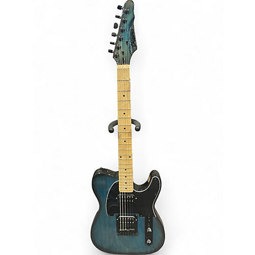 Used Drewes T style Blue Burst Solid Body Electric Guitar Blue Burst