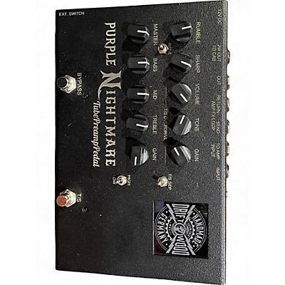 Used Driftwood Purple Nightmare Preamp Pedal Guitar Preamp