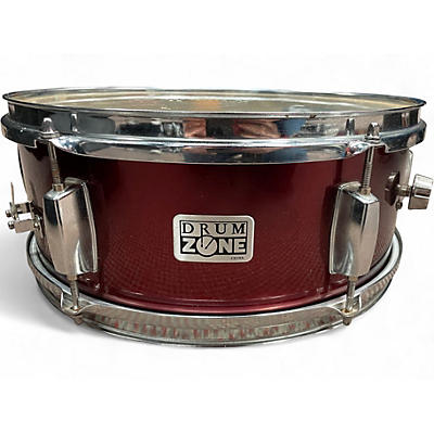 Used Drum Zone 5.5X14 SNARE Wine Red Drum