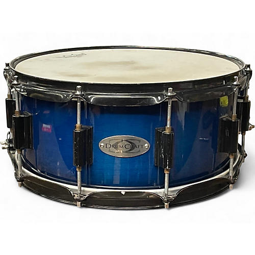 Used DrumCraft 14X6 Snare Blue Agave Drum Blue Agave 212