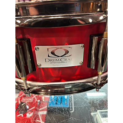 Used DrumCraft 14in 7 Series Birch Chrome Red Drum