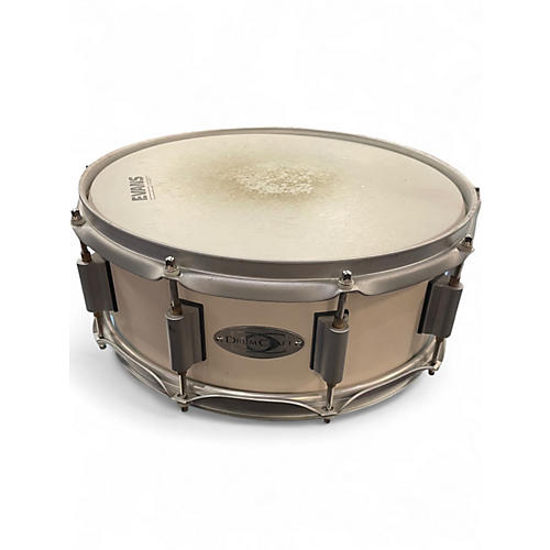 Used DrumCraft 5.5X14 Maple Matte White Drum Matte White 10