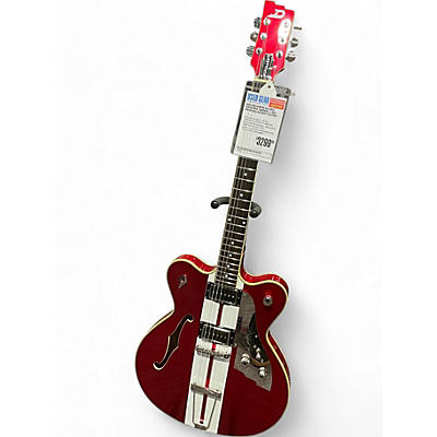 Duesenberg USA Used Duesenberg Alliance Series Mike Campbell II Red Stripe Hollow Body Electric Guitar