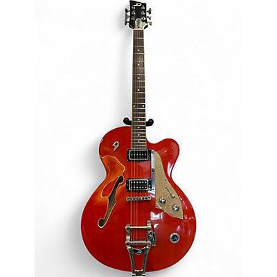 Used Duesenberg Carl Carlton Trans Orange Hollow Body Electric Guitar