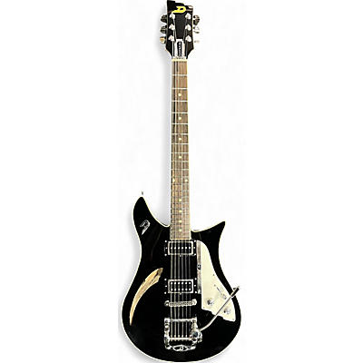 Used Duesenberg Double Cat Black Hollow Body Electric Guitar