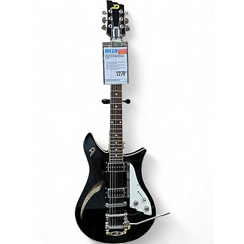 Used Duesenberg Double Cat Black Hollow Body Electric Guitar Black