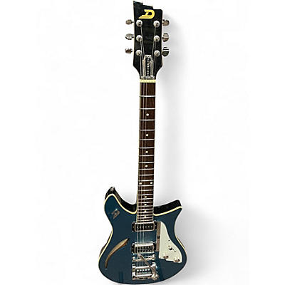 Used Duesenberg Double Cat Royal Blue Hollow Body Electric Guitar